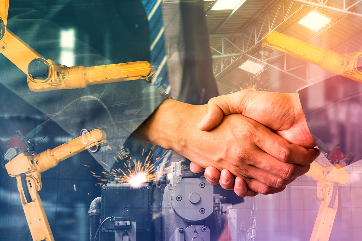 team working together on collaboration