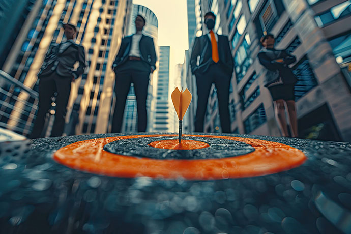 a image of team members standing together